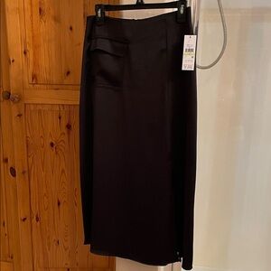 DKNY Elegant Black Pencil Skirt